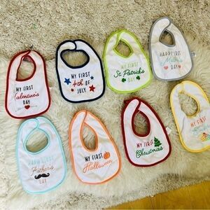 My first holidays bibs bundle